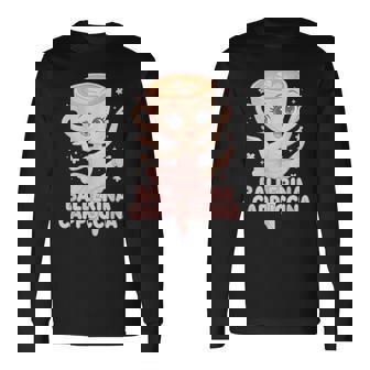 Ballerina Cappuccina Italian Brainrot Meme Long Sleeve T-Shirt - Thegiftio UK