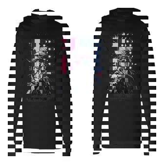 Bandera Estadounidenseintage De Estados Unidos De Donald Trump Camiseta de manga larga - Regaloses