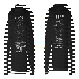 Baptism I Left It In The Water Matthew 28 Long Sleeve T-Shirt - Thegiftio