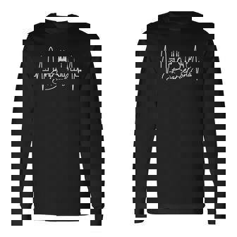 Barcelonakyline Latido Del Corazón España Amo Barcelona Camiseta de manga larga - Regaloses