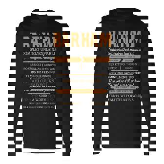 Barham Completely Unexplainable Notices Everything But Won’T Say It Name Long Sleeve T-Shirt - Seseable