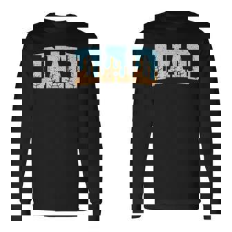 Baseball Dad Ice Cream Drip Fathers Day Long Sleeve T-Shirt | Mazezy