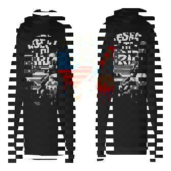 Baseball For Boys Cool 4Th Of July Ice Cream Drip Long Sleeve T-Shirt - Monsterry