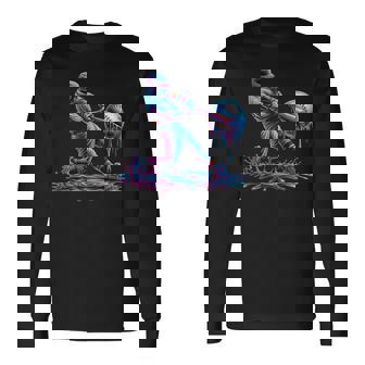 Baseball Drip For Boys Player Ice Cream Drip Baseball Stuff Long Sleeve T-Shirt | Mazezy