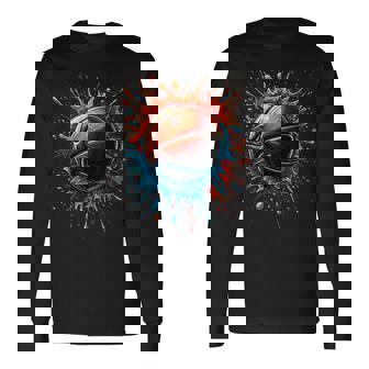 Basketball Splash Baller Basketball Long Sleeve T-Shirt - Thegiftio