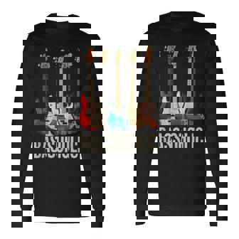 Bassoholic ベースギタープレーヤーのベーシストのコレクターのためのギフトbass 長袖Tシャツ - Kawaiitshirt