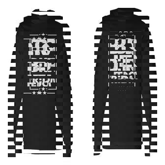 Bbq ビール 自由 長袖Tシャツ - Kawaiitshirt