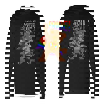 Bear I Lgbtq Flag I レインボー フラッグ I Gay Pride 長袖Tシャツ - Kawaiitshirt