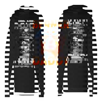 Berner Daddyバーニーズマウンテンドッグ お父さん 犬 お父さん 父の日 バーニーズ お父さん 長袖Tシャツ - Kawaiitshirt