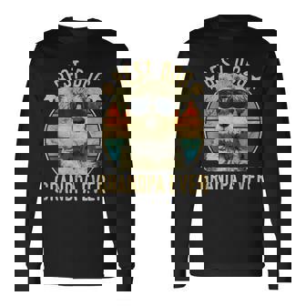 Best Dog Grandpa Ever ミニチュア シュナウザー 父の日 長袖Tシャツ - Kawaiitshirt