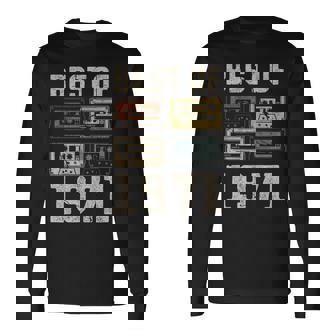 Best Of 1971 カセットテープ・レトロ 54歳の誕生日 長袖Tシャツ - Kawaiitshirt