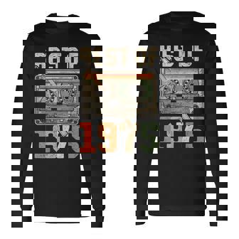 Best Of 1975 オールド・カセット 50歳の誕生日 レトロ 長袖Tシャツ - Kawaiitshirt