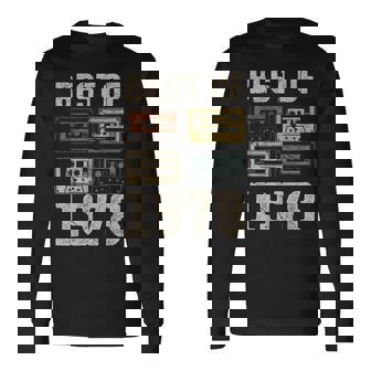 Best Of 1978 カセットテープ・レトロ 47歳の誕生日 長袖Tシャツ - Kawaiitshirt