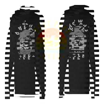 Best Pops Ever Retro Fist Bump Vintage Pops Long Sleeve T-Shirt - Monsterry