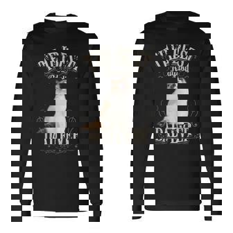 メンズ Best Ragdoll Dad Ever ラグドールキャットギフト レトロビンテージ 長袖Tシャツ - Kawaiitshirt