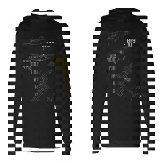 Bf109 ドイツ第二次世界大戦 戦闘機 長袖Tシャツ - Kawaiitshirt