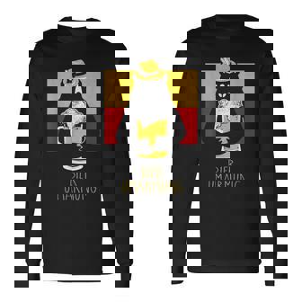 Bier Hug 面白いオクトーバーフェストデザイン ビールベア ドイツパーティー 長袖Tシャツ - Kawaiitshirt