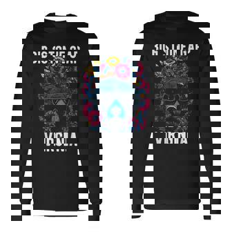 Bigtone Gap バージニア Usa クマと花のデザイン 長袖Tシャツ - Kawaiitshirt