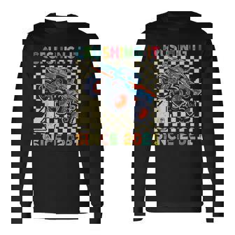 Birthday Monster Truck 4 Year Old Boys 4Th Party Born 2021 Long Sleeve T-Shirt | Seseable UK