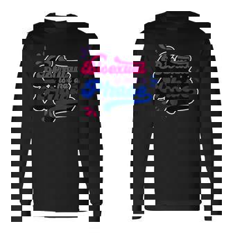 Bisexual Is Not A Phase Cute Bi Pride Flag Citas Divertidas Camiseta de manga larga - Regaloses