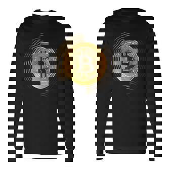 Bitcoin To The Moon And Back、ビットコイン暗号通貨グラフィック 長袖Tシャツ - Kawaiitshirt