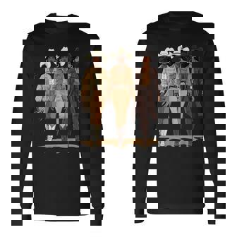 Black Cowgirl Melanin Western Rodeo Long Sleeve T-Shirt | Mazezy