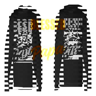 Blessed To Be Called Papa Dad Father's Day Father Daddy Long Sleeve T-Shirt | Mazezy