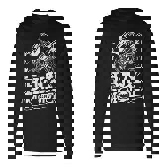 Bmx Mode On Biker Bicycle Bike Cyclist Extremeports Bmx 長袖Tシャツ - Kawaiitshirt