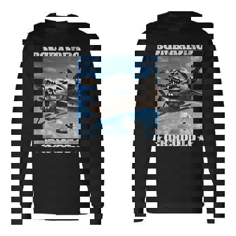 Bombardiro Crocodilo イタリアンブレインロットミーム 長袖Tシャツ - Kawaiitshirt