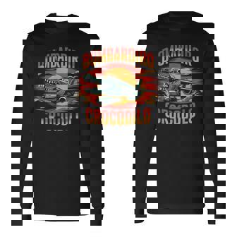 Bombardiro Crocodilo 面白い イタリアン ブレイン ミーム トレンド 長袖Tシャツ - Kawaiitshirt