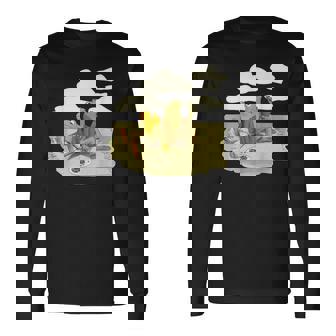 Book Frog Toad Vintage Book Frog Book Frog Reading Book Long Sleeve T-Shirt - Thegiftio