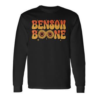 Boone First Name Boy Vintage Style 70S 80S Personalized Long Sleeve T-Shirt - Thegiftio UK