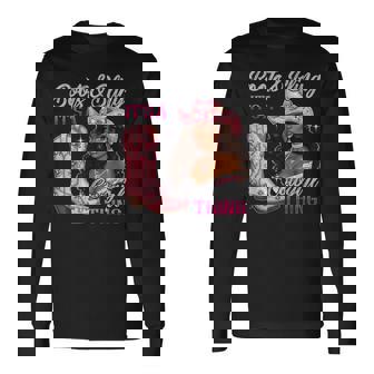 Boots & Bling It's A Cowgirl Thing Black Cowgirl Melanin Long Sleeve T-Shirt - Thegiftio