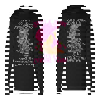 Boots And Bling It's A Cowgirl Thing Western Rodeo Cowgirl Long Sleeve T-Shirt - Monsterry