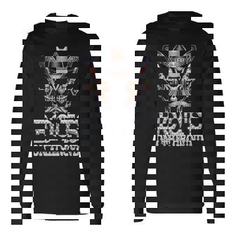 Boots On The Ground Boot Cowboy Western Cowgirl Linedance Long Sleeve T-Shirt - Monsterry