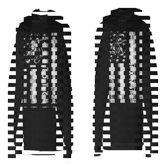 Boxerintage Boxing American Flag Boxing Distressed 長袖Tシャツ - Kawaiitshirt