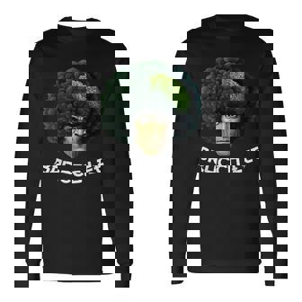 Brocco Lee ブロッコリー ブルースビーガン ベジタリアン ワードゲーム 長袖Tシャツ - Kawaiitshirt