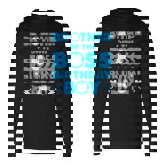 Brother Of The Boss 誕生日 男の子 赤ちゃん 家族 デコレーション 長袖Tシャツ - Kawaiitshirt