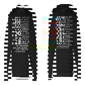 Bruh This Year Was Goated No Cap 面白い 学校最後の日 長袖Tシャツ - Kawaiitshirt