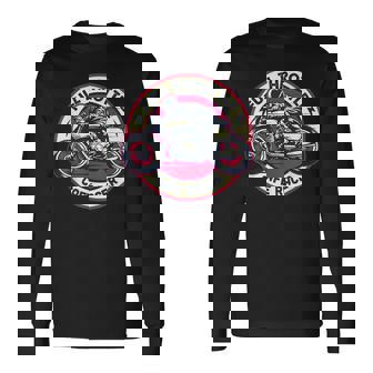 Cafe Racer フルスロットル ヴィンテージモーターサイクルtシャツ 長袖Tシャツ - Kawaiitshirt