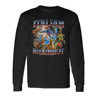 Camisa Italiana Brainrot Camisa Para Niños Meme Italiano Brainrot Camiseta de manga larga - Regaloses