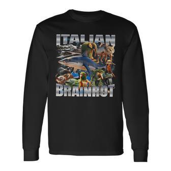 Camisa Italiana Brainrot Camisa Para Niños Memes Italianos Brainrot Camiseta de manga larga - Regaloses