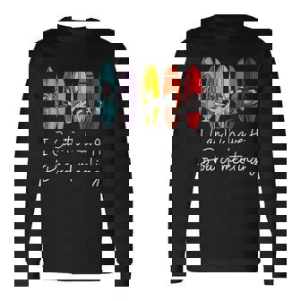 I Can't I Have Aurfboard Meetingurfing ファニーサーファーtシャツ 長袖Tシャツ - Kawaiitshirt