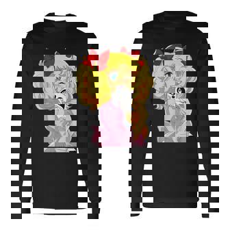 Candy Candy And Raccoon Retro Japanese Vintage 80S Anime Long Sleeve T-Shirt - Monsterry