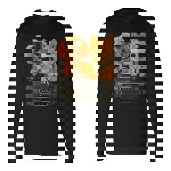 Car Dog 長袖Tシャツ - Kawaiitshirt