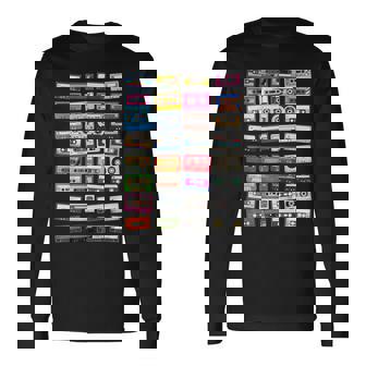 Cassette Audiointage Années 70 Années 80 Années 90 T-shirt à manches longues - Cadeauxyz