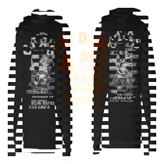 Cat Dadsocial Club Cat Dad ビンテージ 長袖Tシャツ - Kawaiitshirt