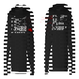 The Cat Father Cat Dad Feline Father Kitten Dad Long Sleeve T-Shirt | Mazezy