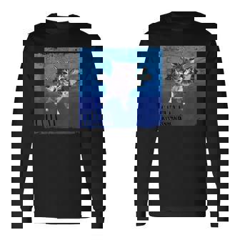 Cat Nevermind 子猫ニャーパロディ 面白い猫 動物好き 長袖Tシャツ - Kawaiitshirt