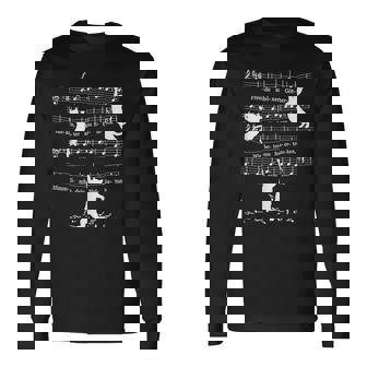 Cats Kittens ベートーヴェン第9番 交響曲 クラシック 楽譜 長袖Tシャツ - Kawaiitshirt